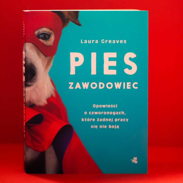 Pies zawodowiec, okładka książki, na potrzeby recenzji